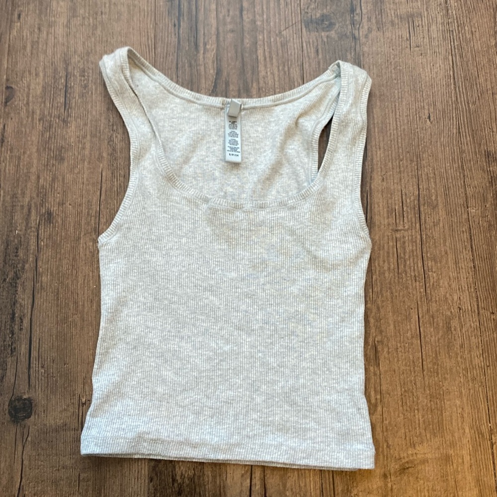 Skims Stretch Cotton Rib Tank